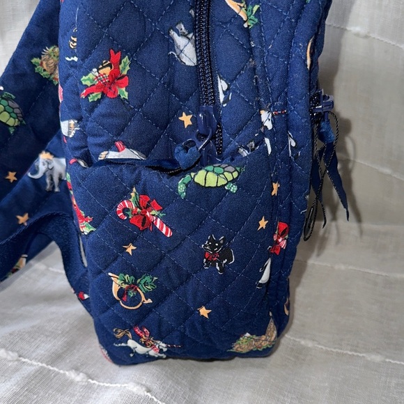 Vera Bradley Christmas Snow Globe Motif Small Backpack w/Holiday Characters NWOT - Picture 8 of 16